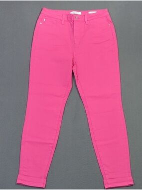 Judy Blue Jeans Women's 31 Hot Pink Slim Fit High Waist Denim